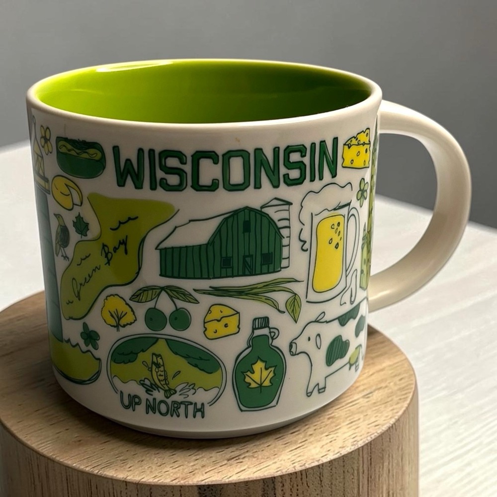 Starbucks Wisconsin Dairy Been There Series Collection 14oz Coffee Tea Cup Mug